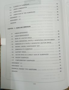 linear algebra 1st edition